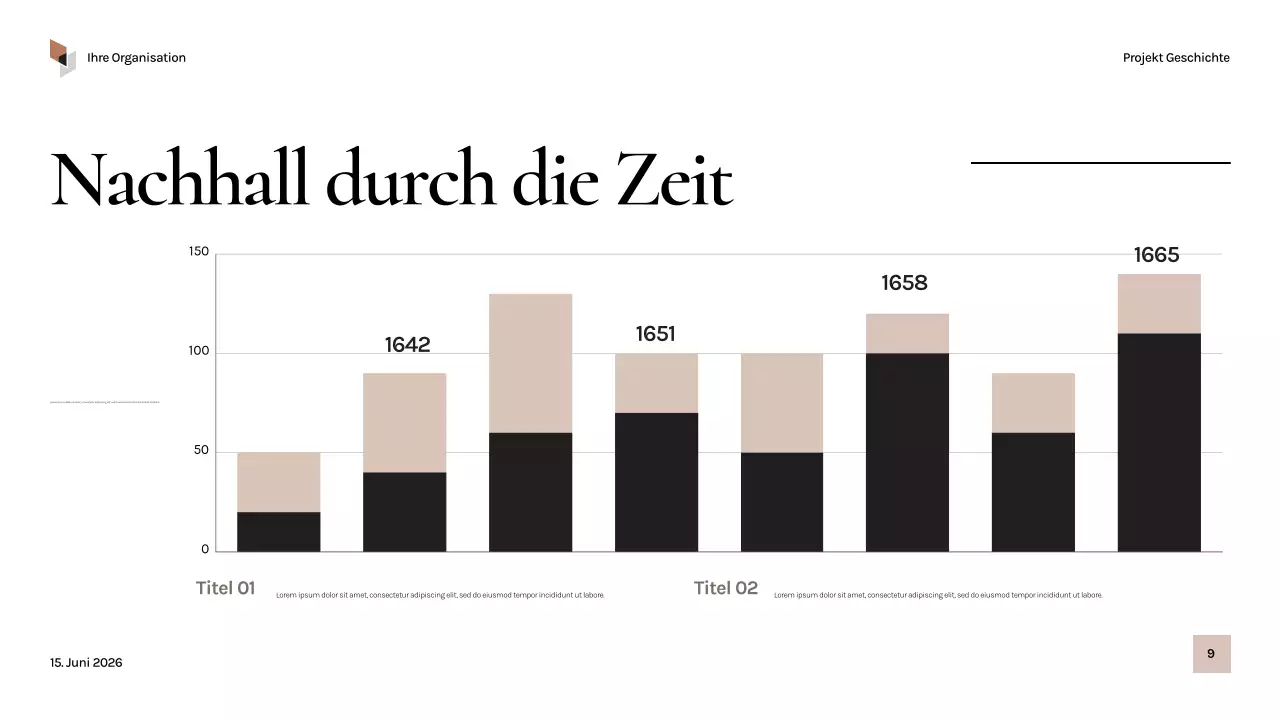 Schwarze Vintage-Geschichte Präsentation
