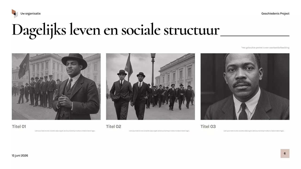 Presentatie over de geschiedenis van Black Vintage