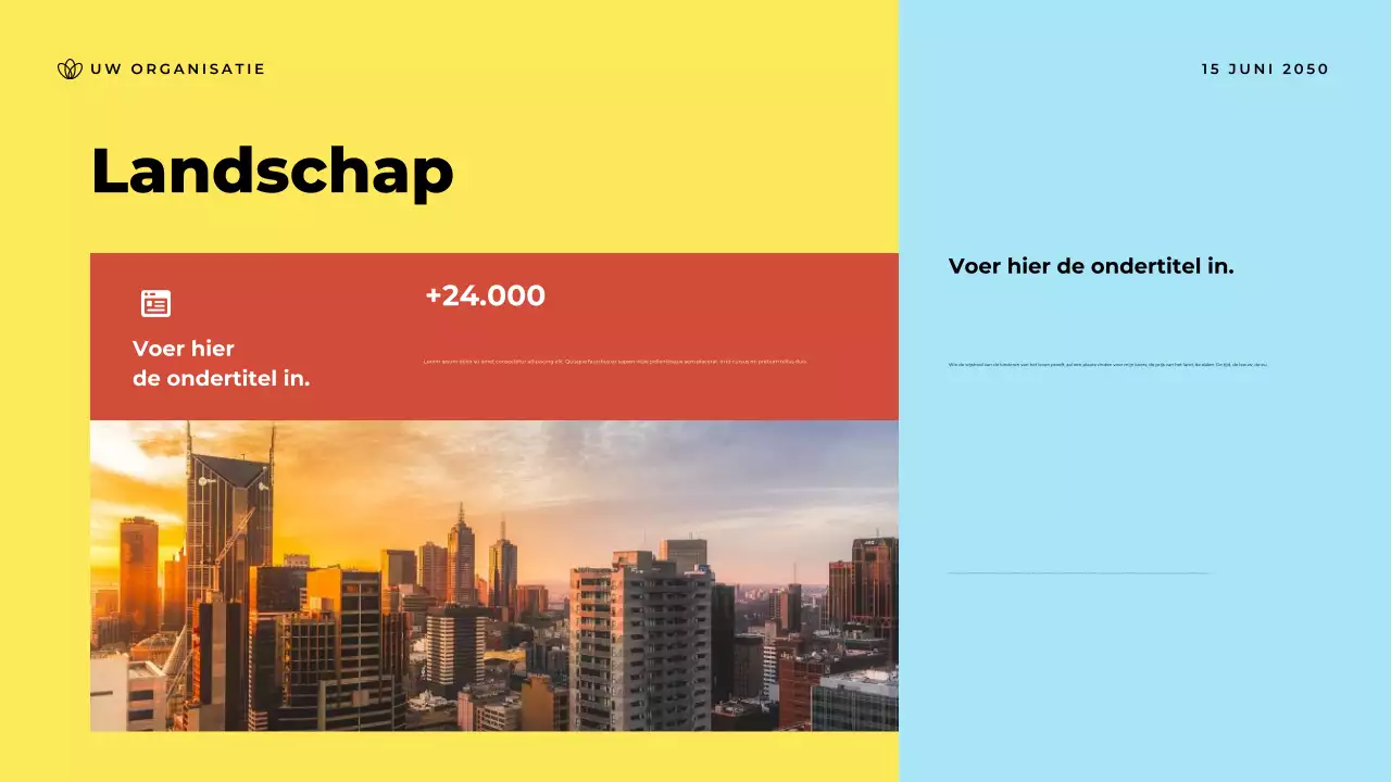 Presentatie van de aankondiging van Blue Modern Community