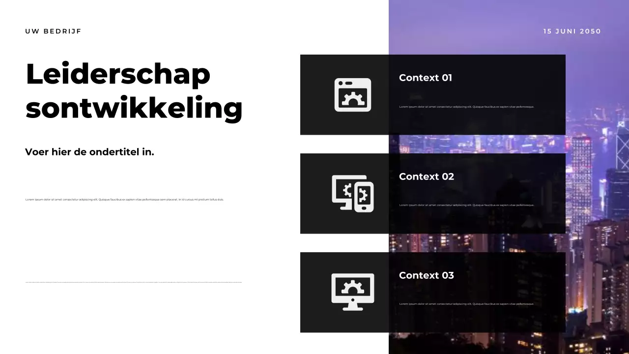 Oranje Modern Rapport Documentpresentatie