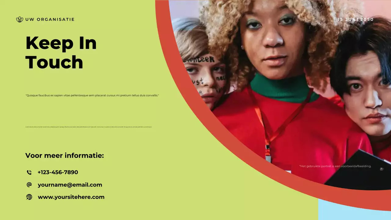 Presentatie van de aankondiging van Blue Modern Community