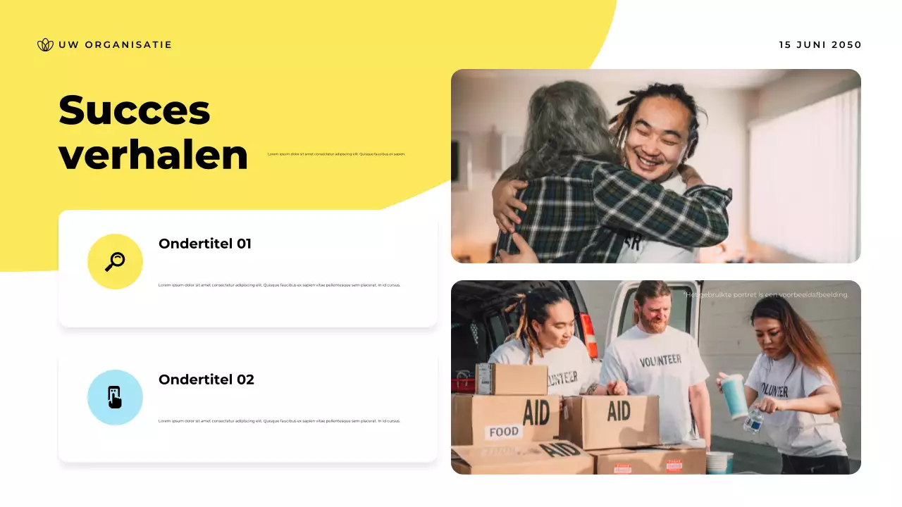 Presentatie van de aankondiging van Blue Modern Community