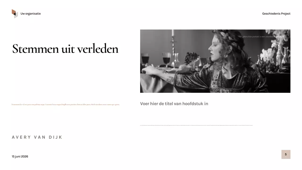 Presentatie over de geschiedenis van Black Vintage
