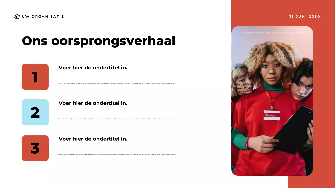 Presentatie van de aankondiging van Blue Modern Community