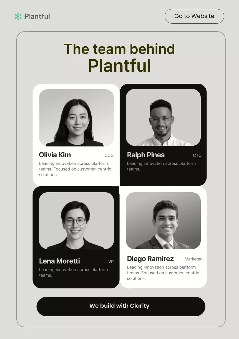 Mono-tone Modern Team Announcement