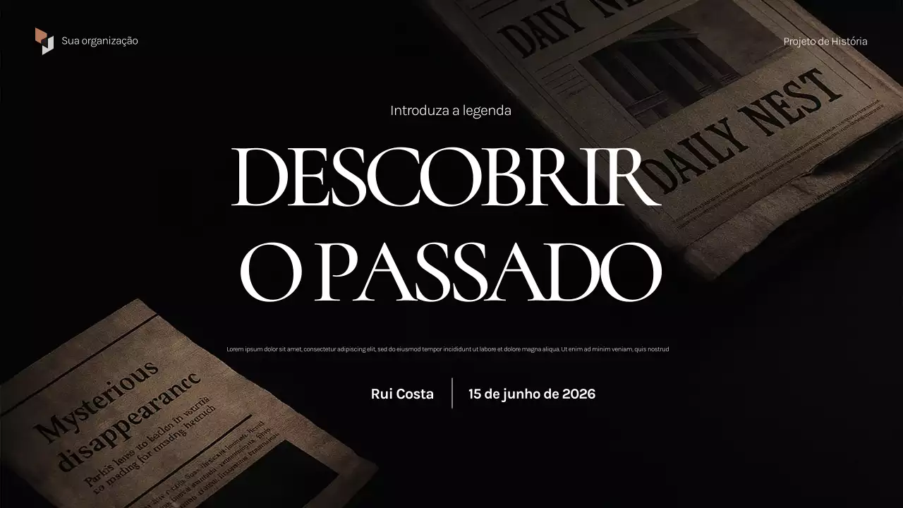 Apresentação da História do Black Vintage