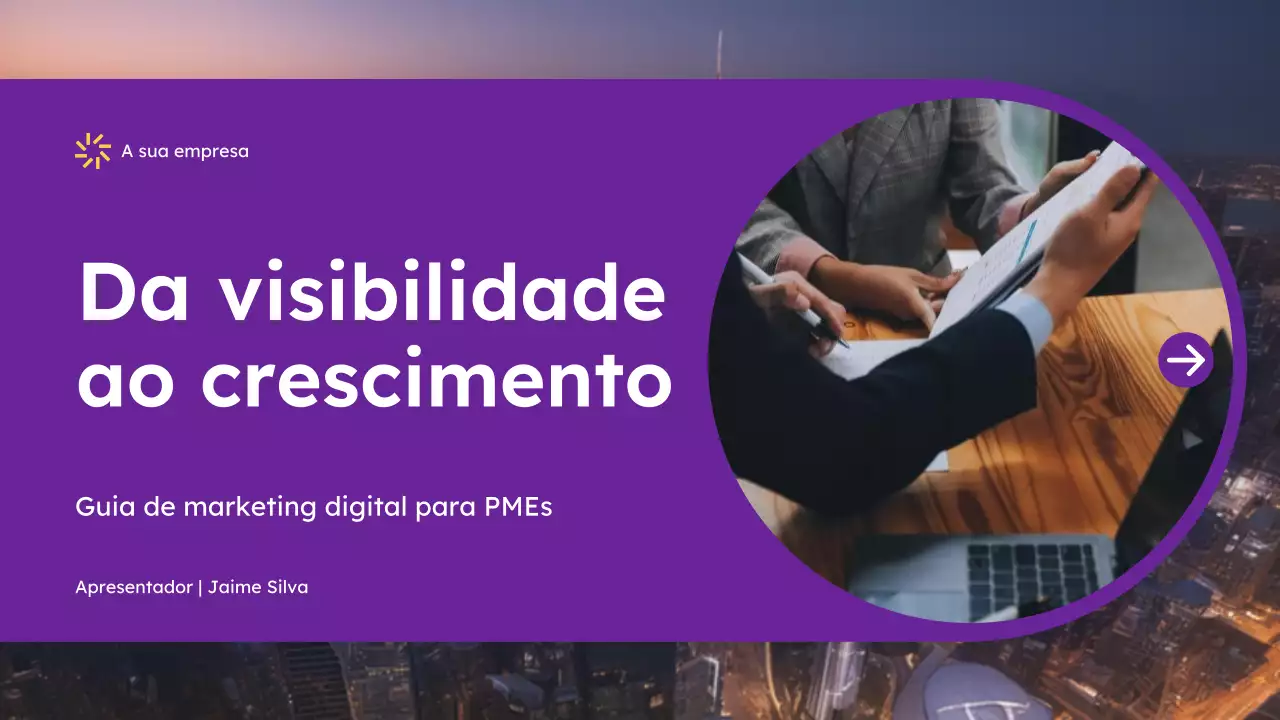 Guia de Marketing Moderno Roxo