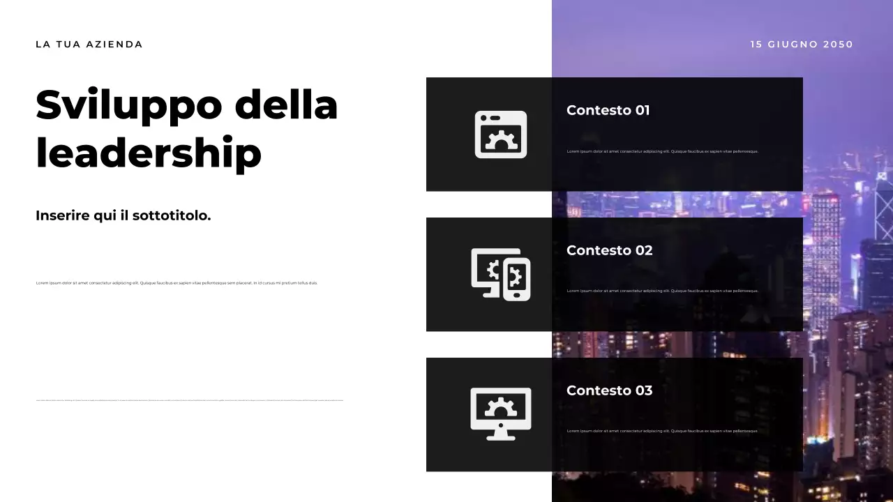 Presentazione del documento Orange Modern Report