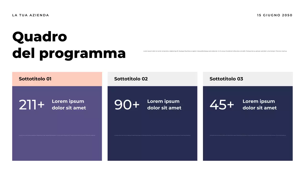 Presentazione del documento Orange Modern Report