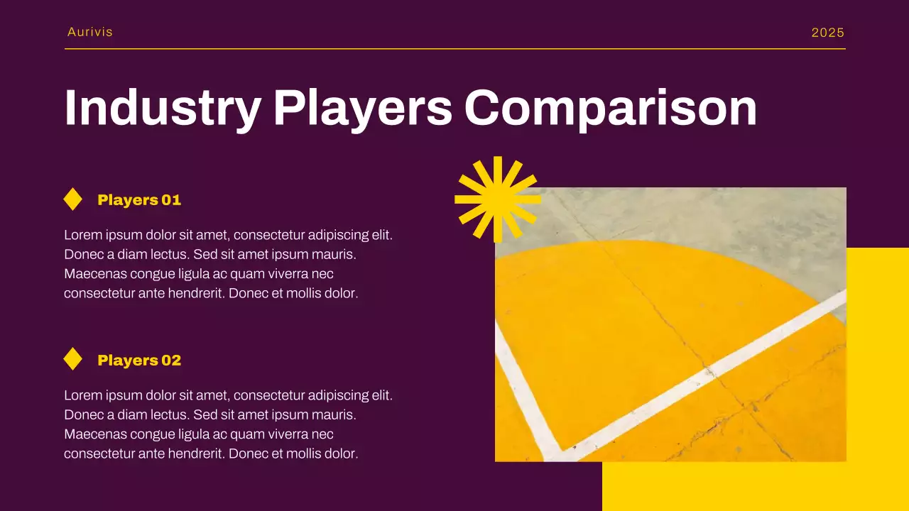 Purple Yellow Modern Market Trends Report Presentation