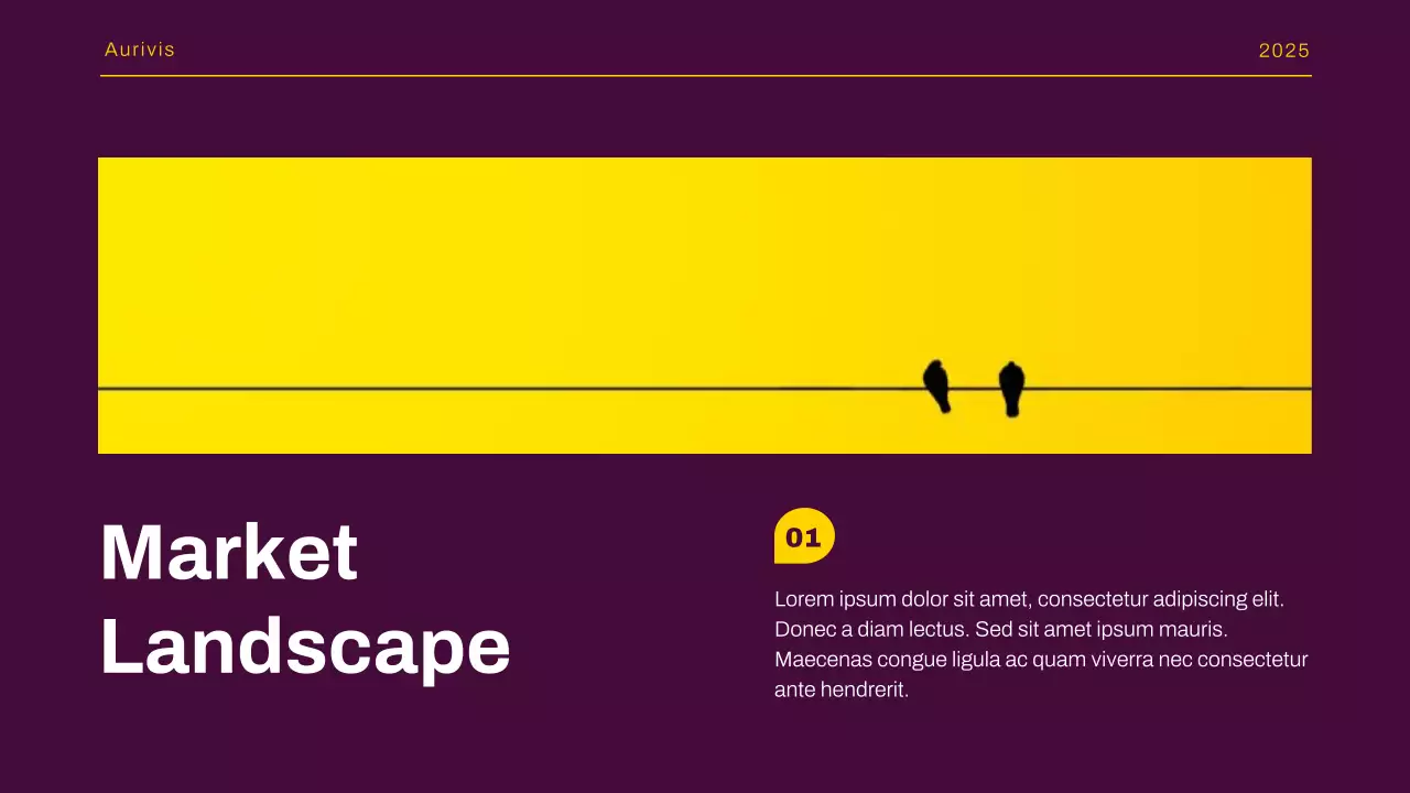 Purple Yellow Modern Market Trends Report Presentation
