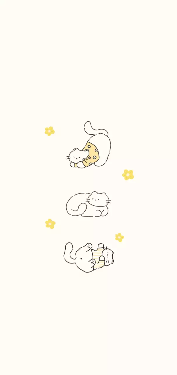 アイボリー かわいい 猫 ポスター