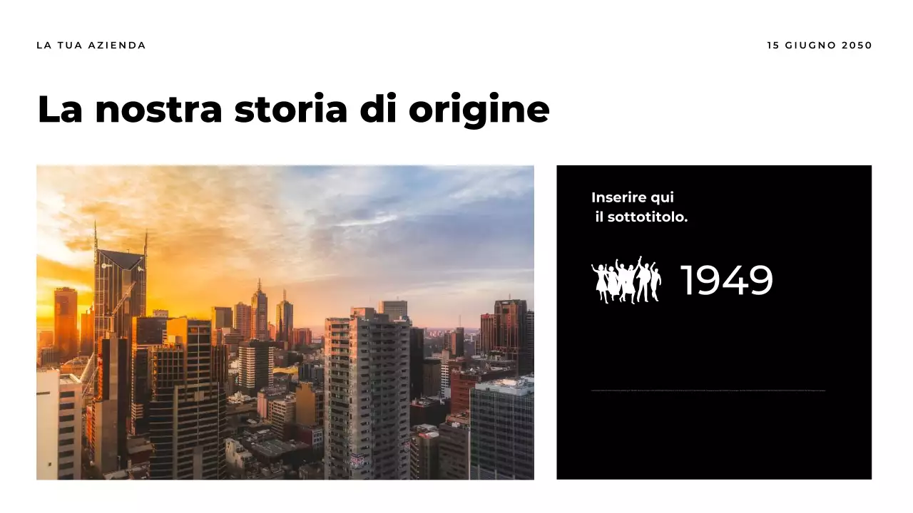 Presentazione del documento Orange Modern Report