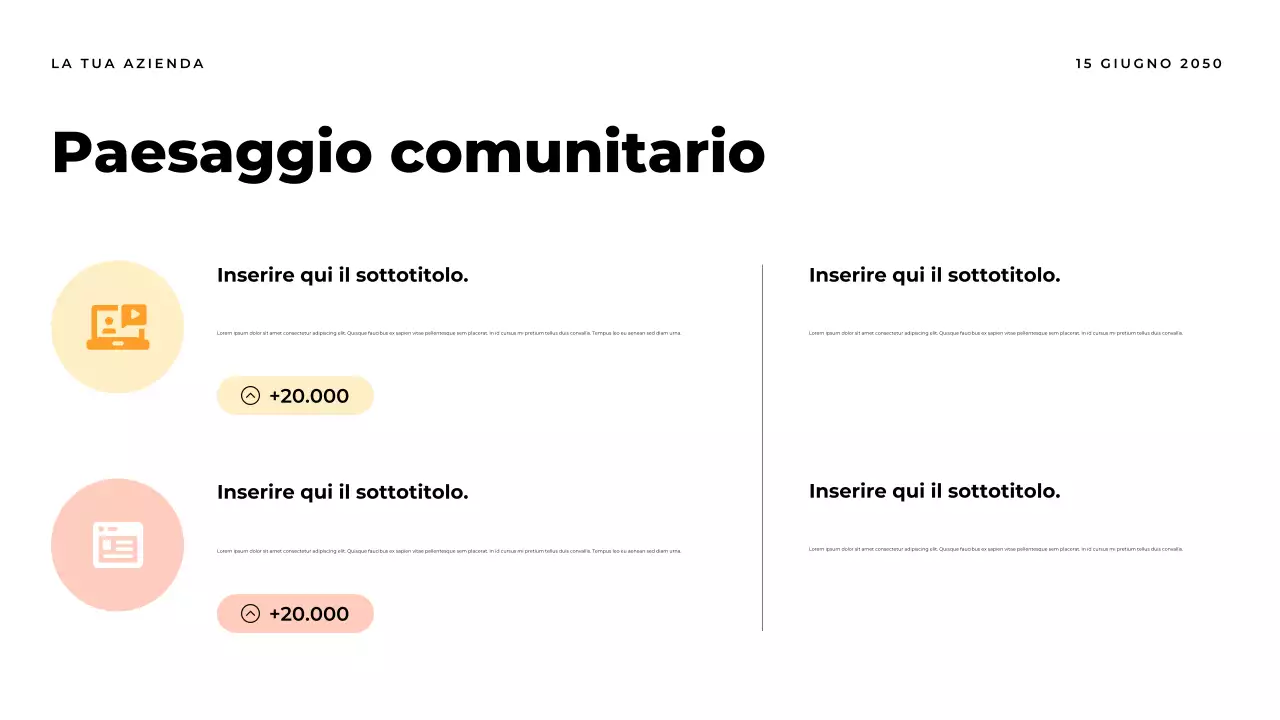 Presentazione del documento Orange Modern Report