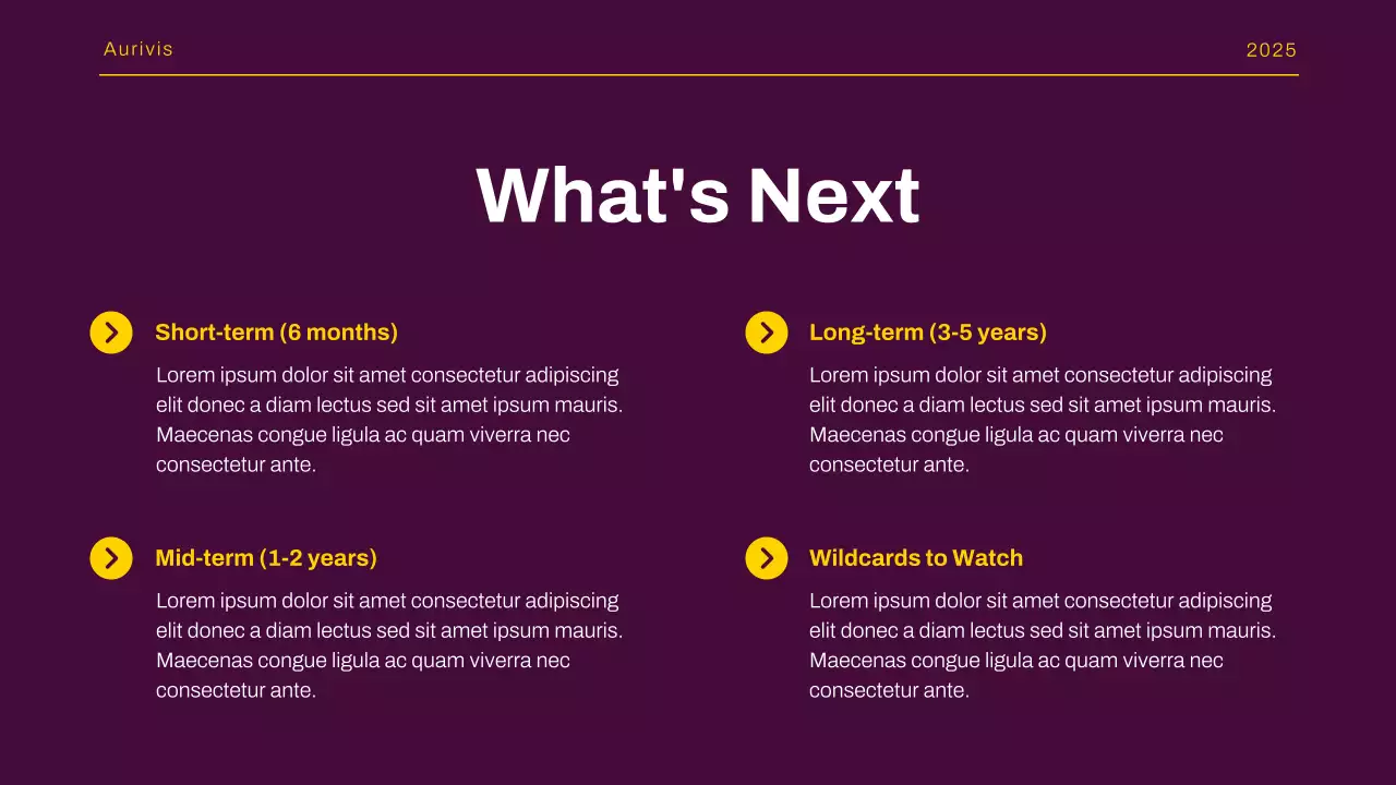 Purple Yellow Modern Market Trends Report Presentation