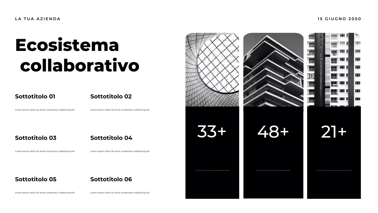 Presentazione del documento Orange Modern Report