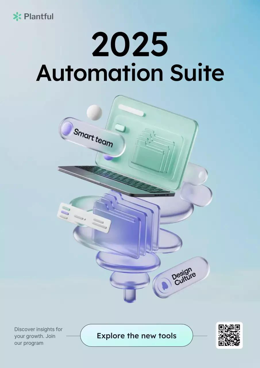 Blue Modern 3D Automation Promotion