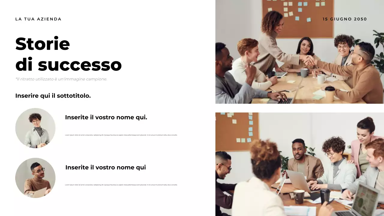 Presentazione del documento Orange Modern Report