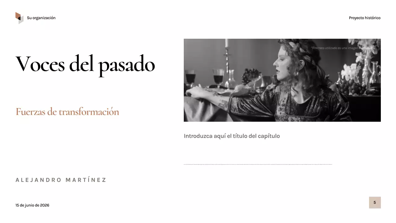 Presentación de la historia de la época negra