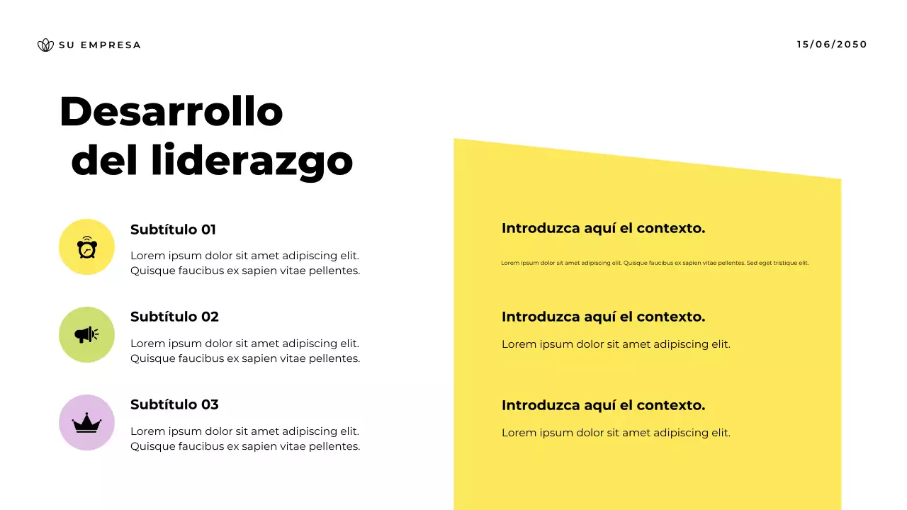 Presentación del anuncio de la comunidad Blue Modern