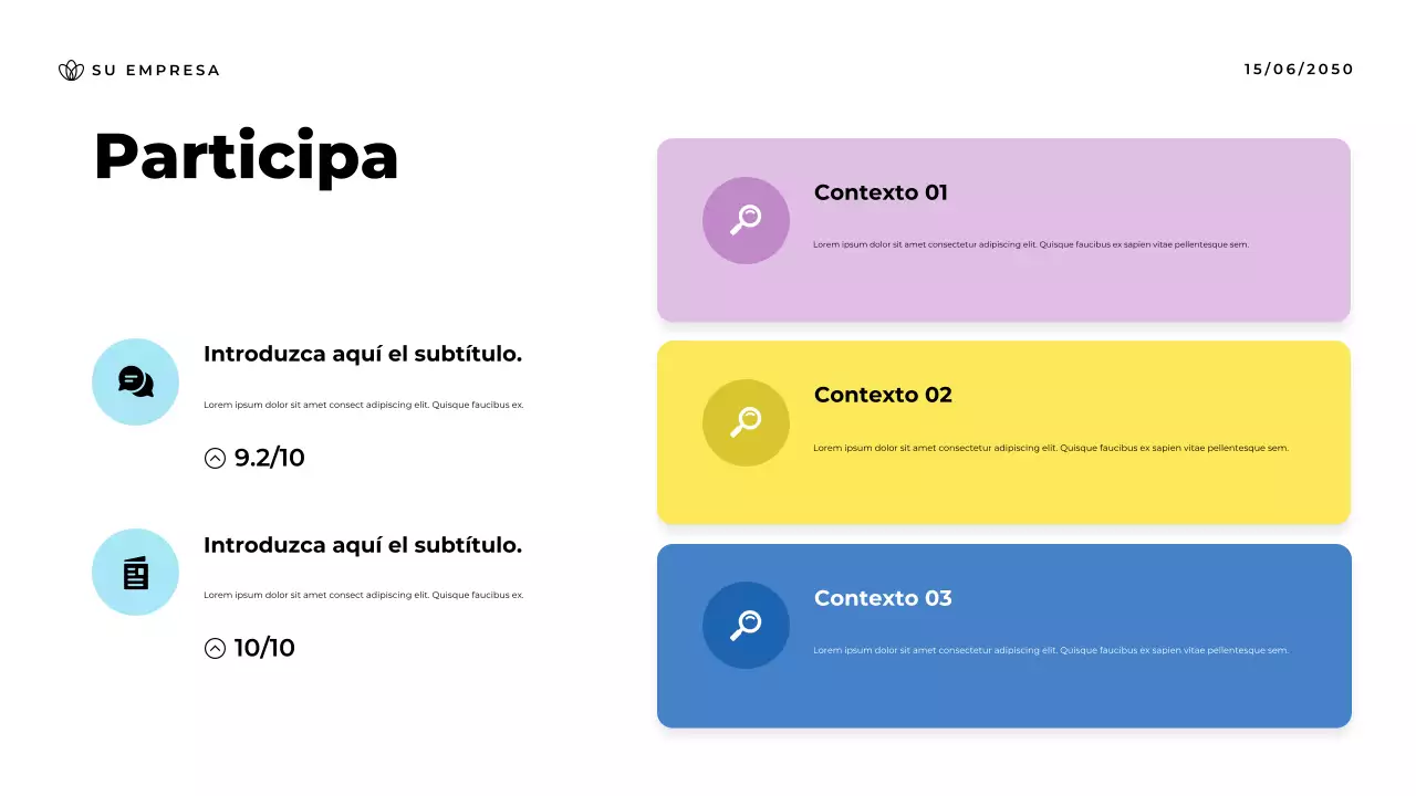 Presentación del anuncio de la comunidad Blue Modern