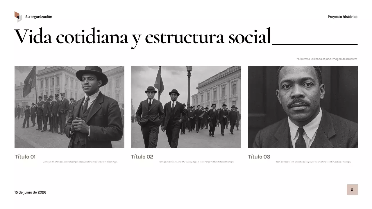 Presentación de la historia de la época negra