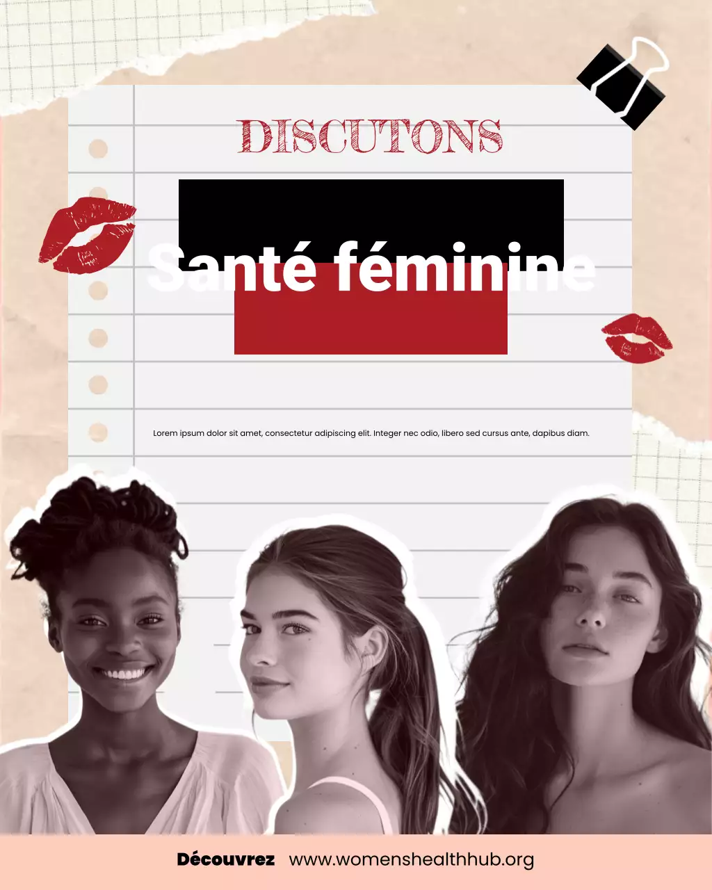 Beige Rouge Tout sur la santé des femmes sur Instagram