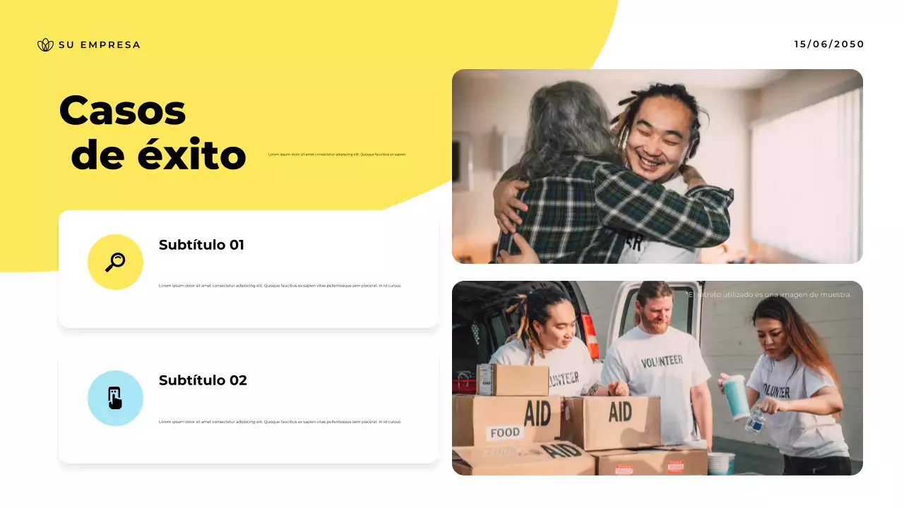 Presentación del anuncio de la comunidad Blue Modern