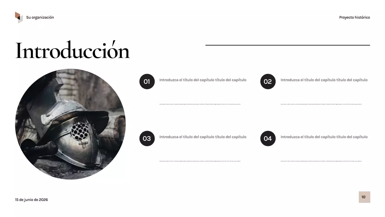 Presentación de la historia de la época negra