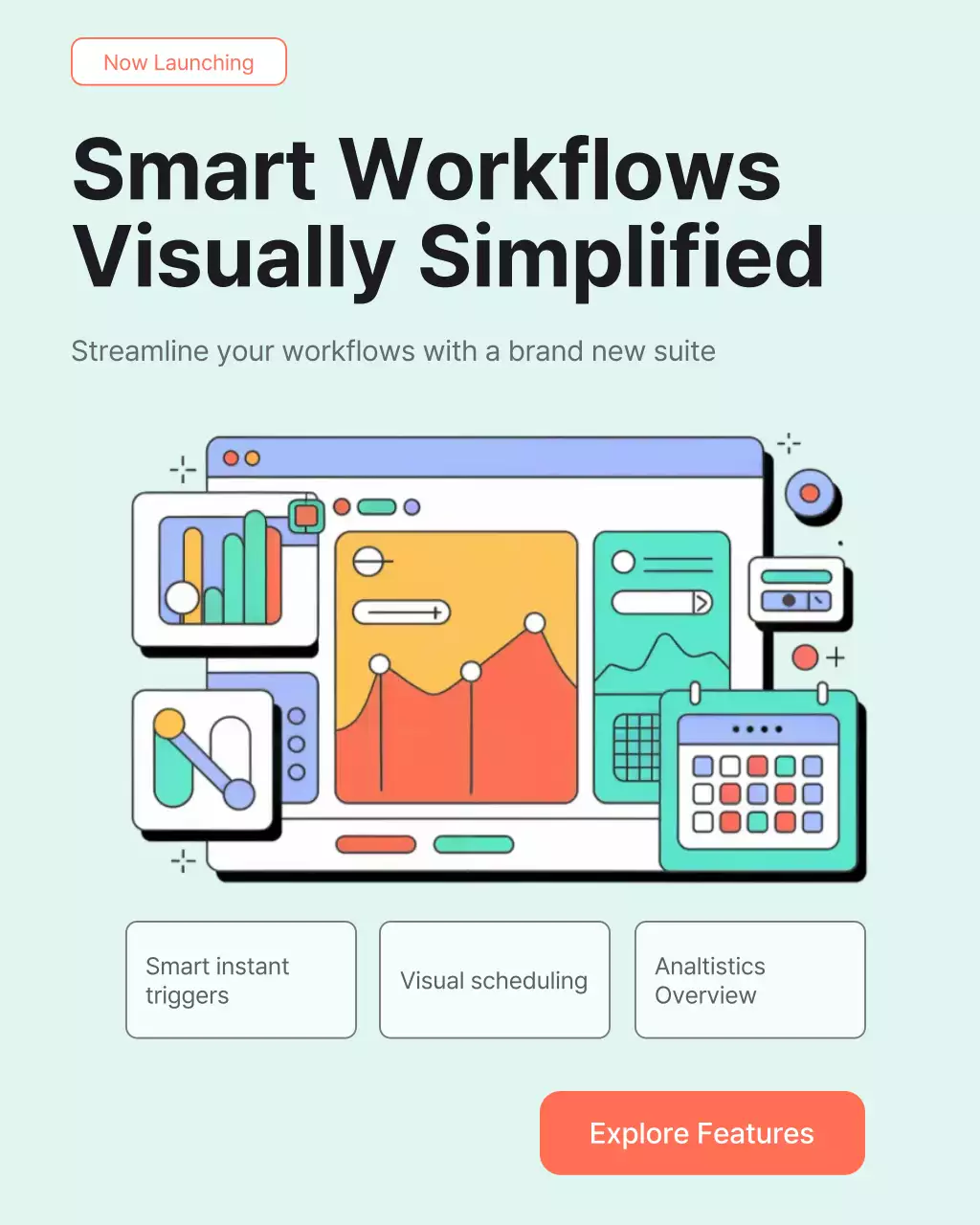 Mint Modern Illustation Software Promotion
