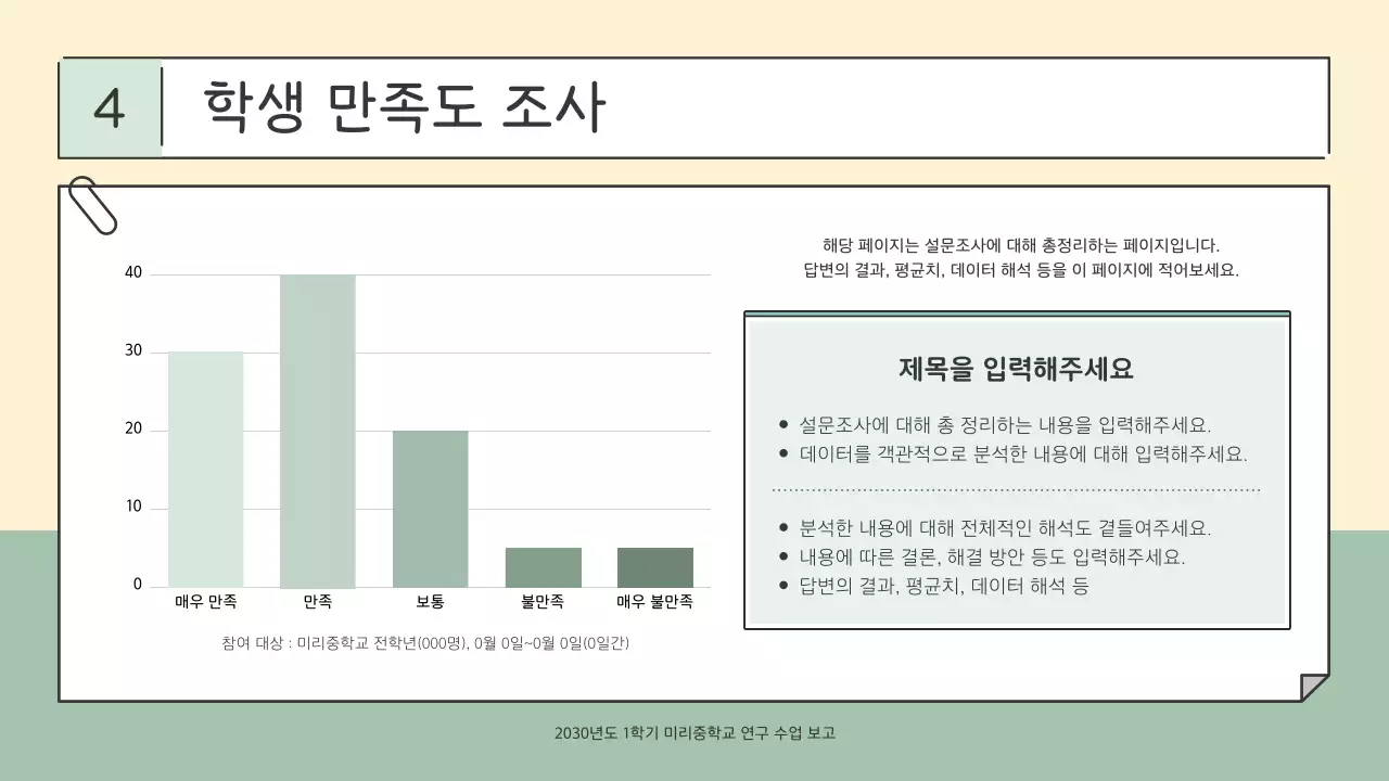 민트 심플 교육 보고서