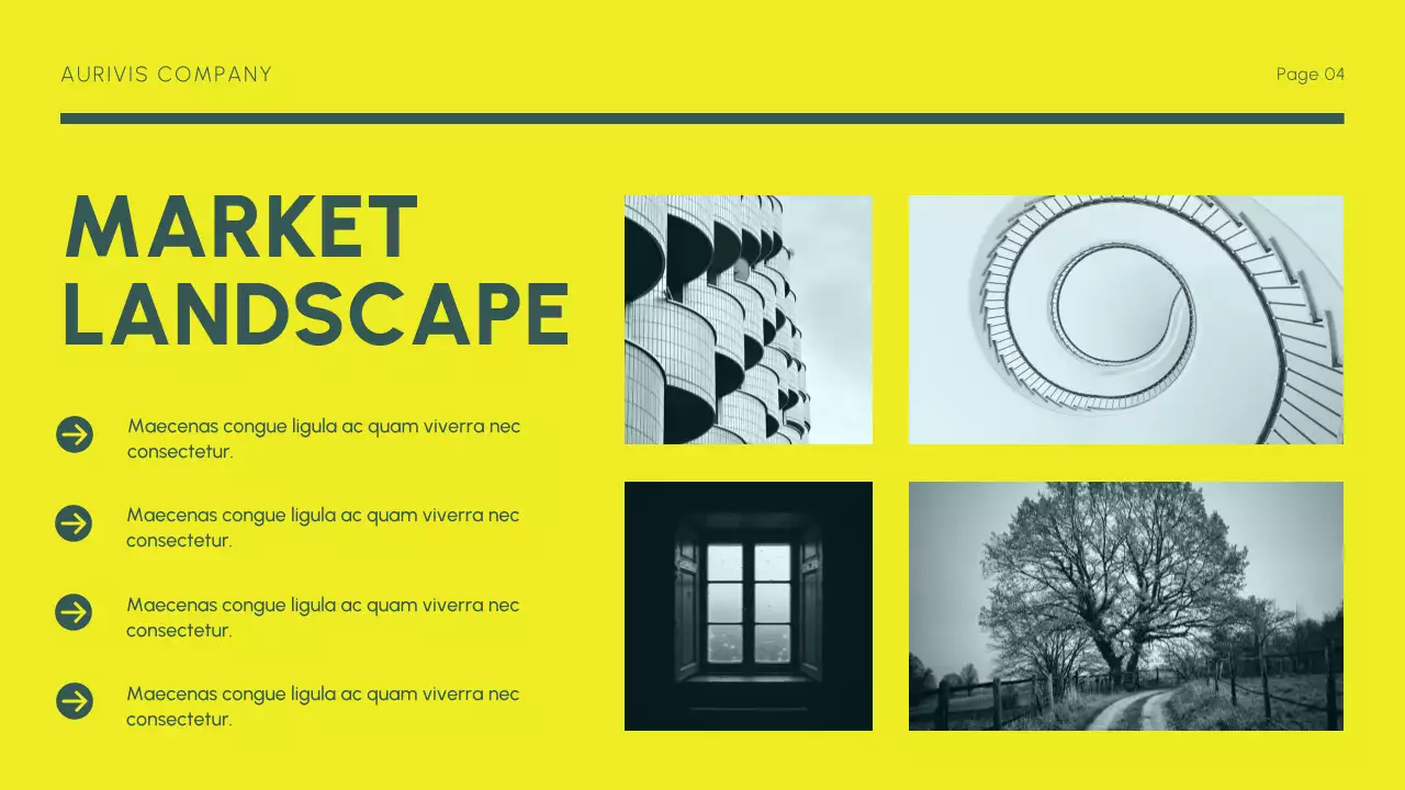 Green Yellow Modern Market Trend Overview Presentation