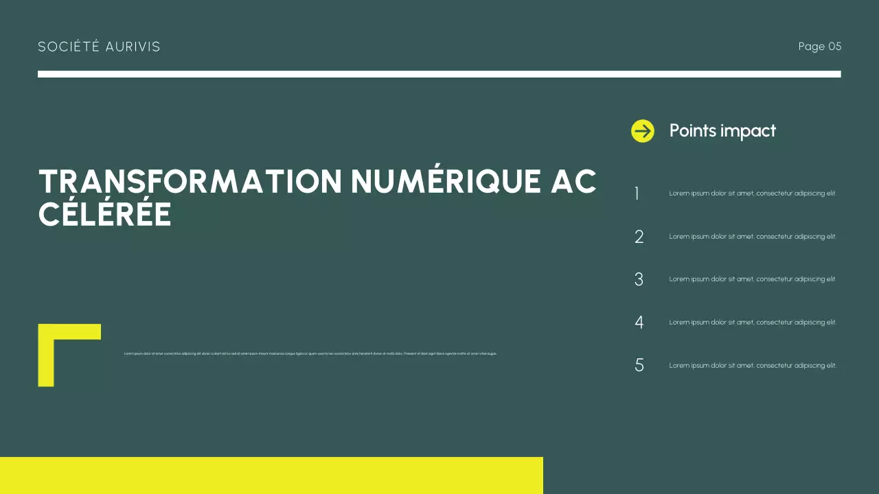 rapport sur le marché moderne jaune