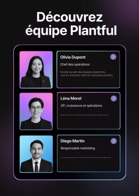 Annonce de l'équipe Dark Purple Modern