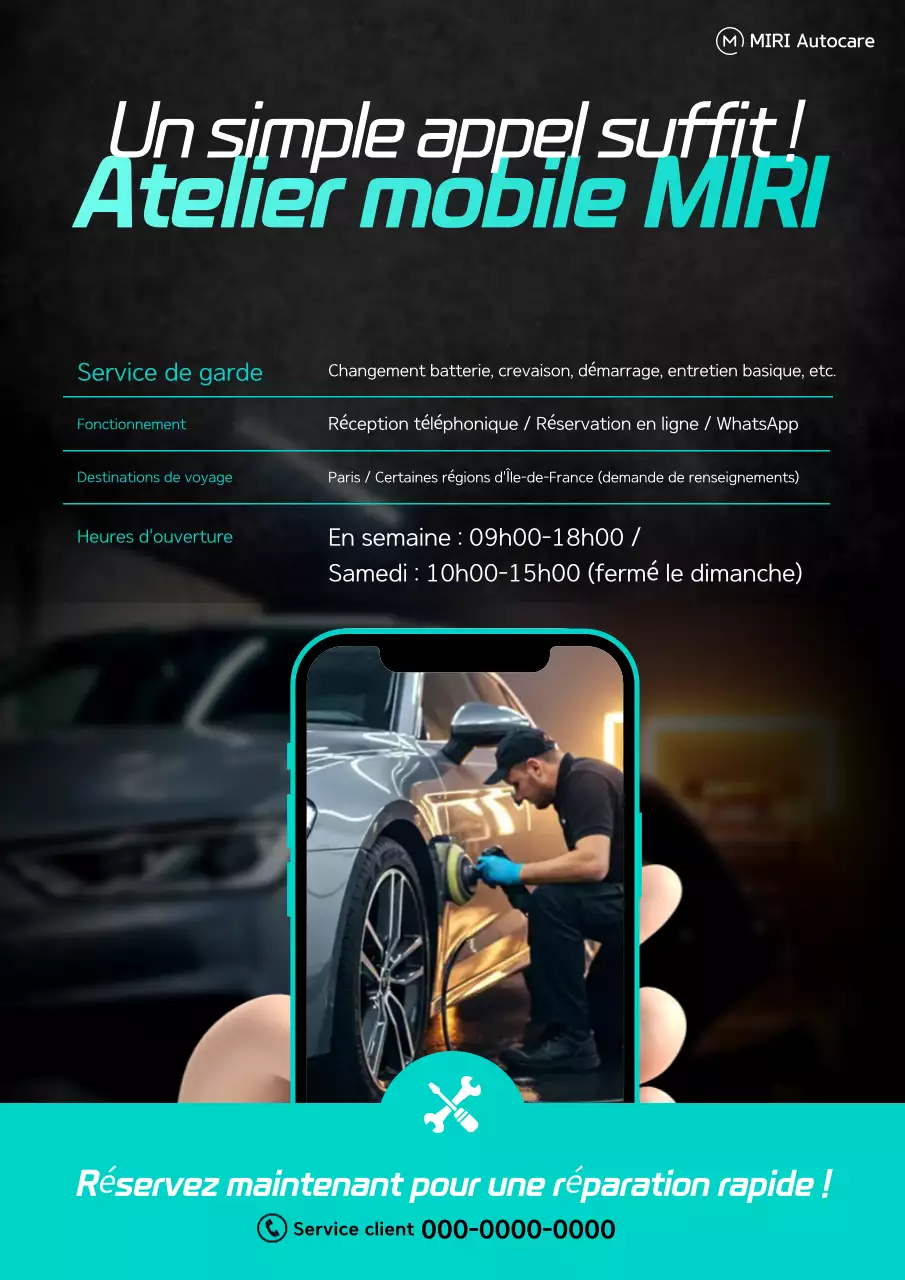 Guide d'entretien des voitures modernes noires