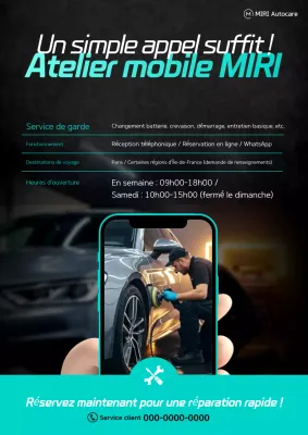 Guide d'entretien des voitures modernes noires