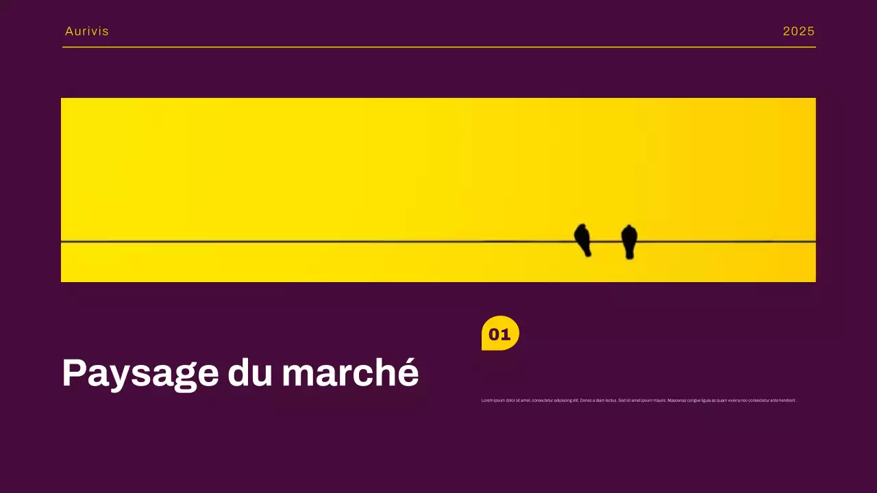 Présentation du rapport sur les tendances du marché moderne jaune