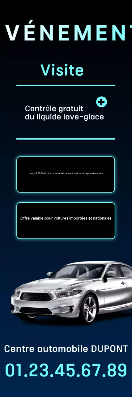 publicité pour une voiture noire moderne