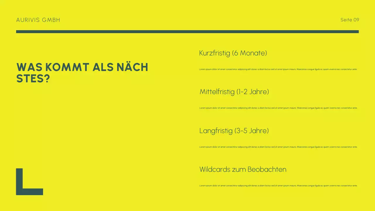 gelber moderner Marktbericht