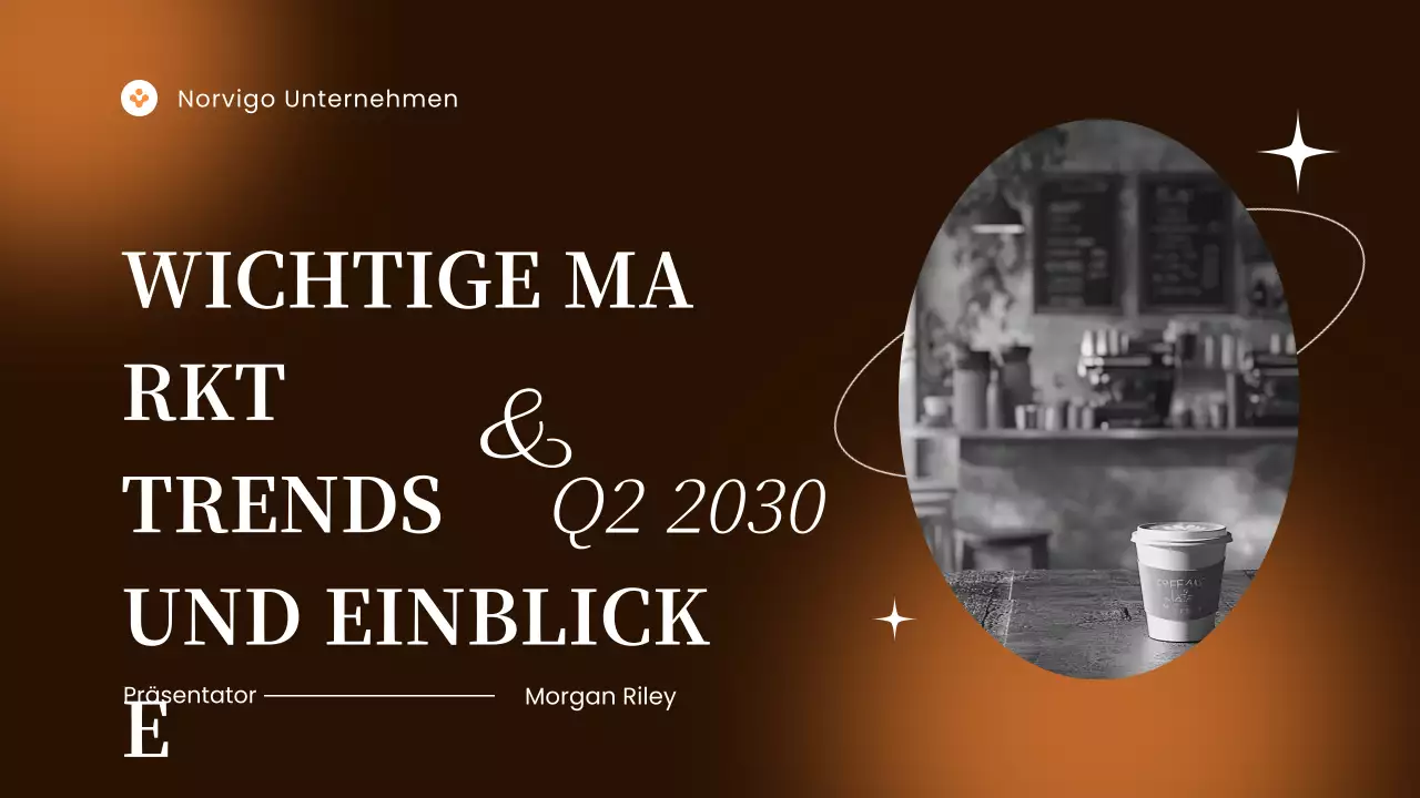 brauner moderner Marktbericht