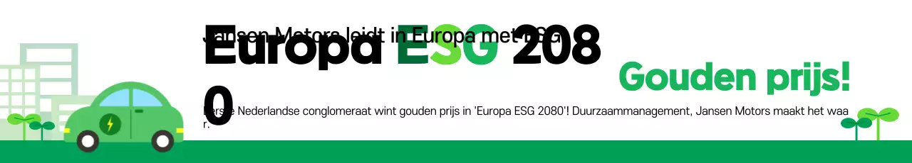 Groene Moderne Duurzaamheidspromotie