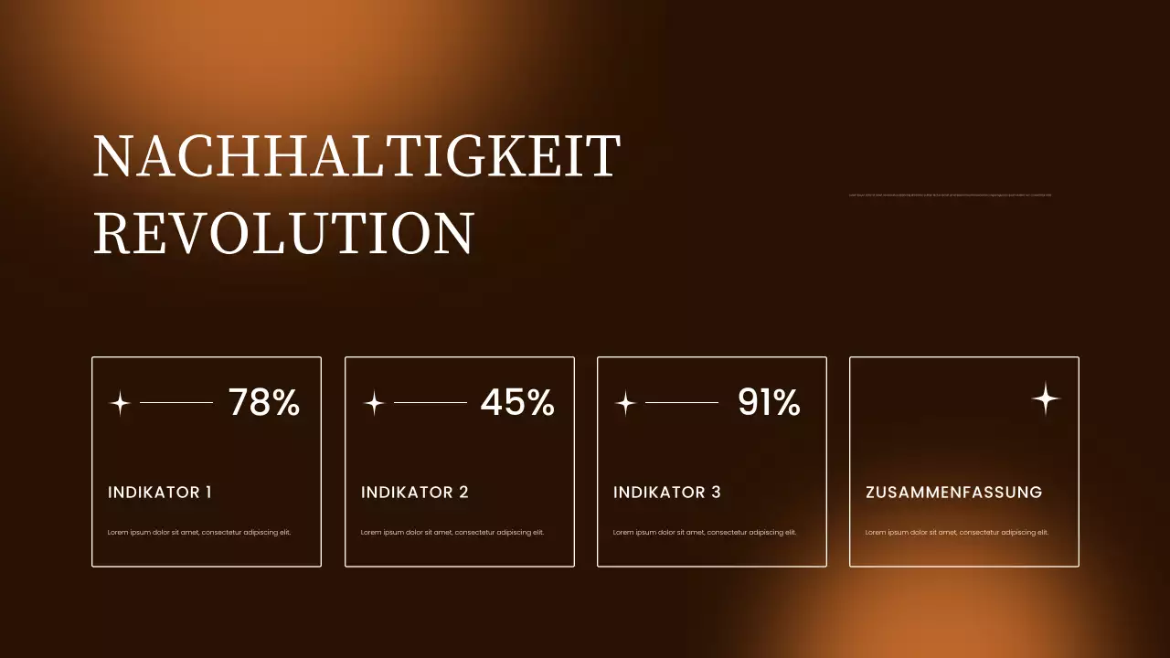 brauner moderner Marktbericht