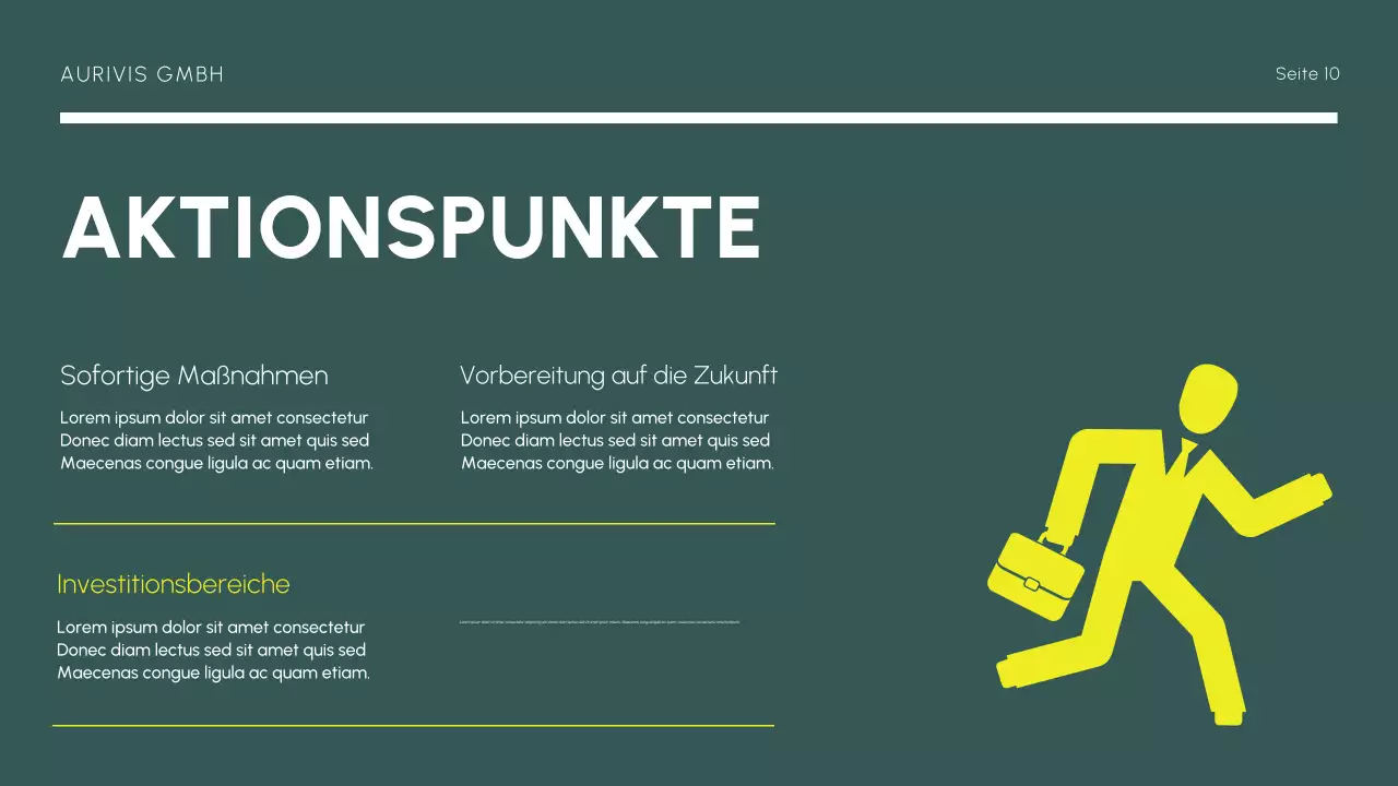 gelber moderner Marktbericht