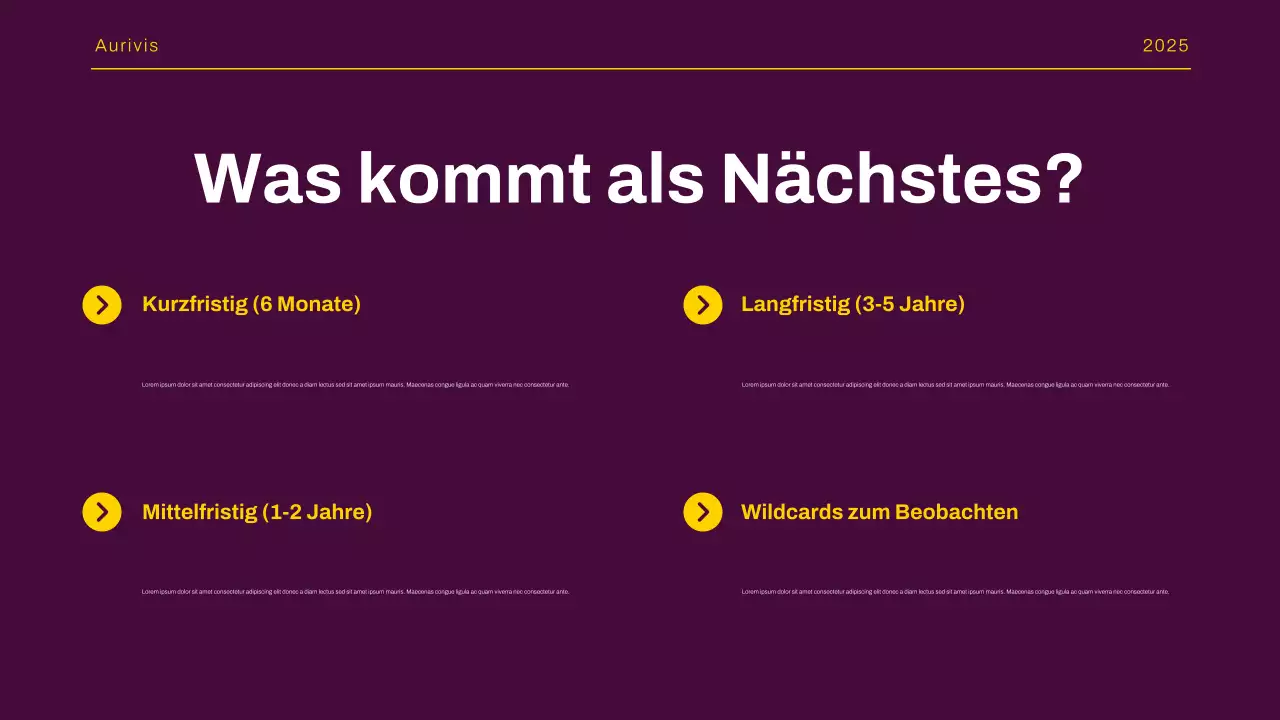 Präsentation des Yellow Modern Market Trends Report