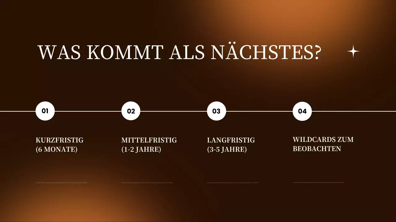 brauner moderner Marktbericht