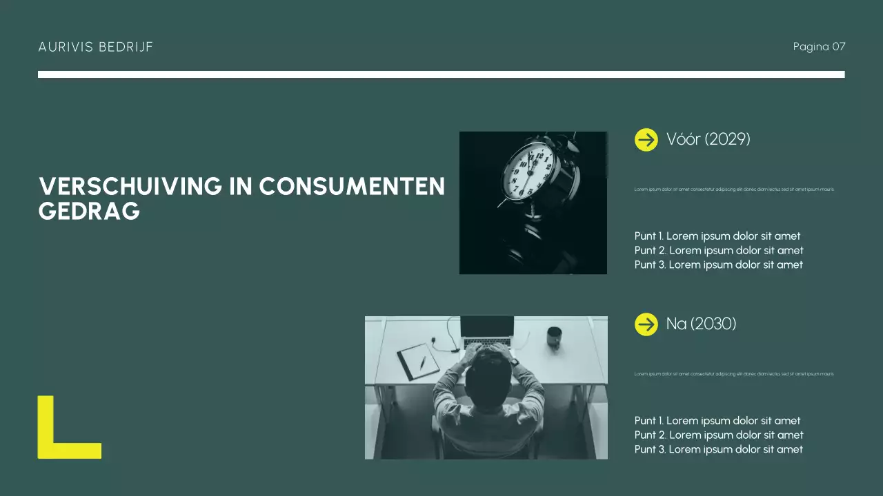 geel modern marktrapport