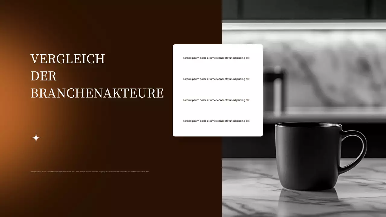 brauner moderner Marktbericht