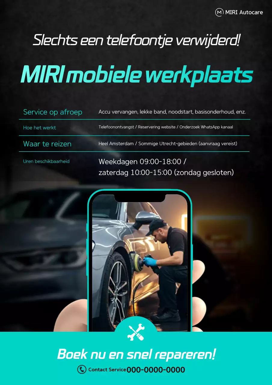 Onderhoudsgids voor zwarte moderne auto's