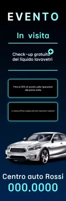 pubblicità di auto moderna nera