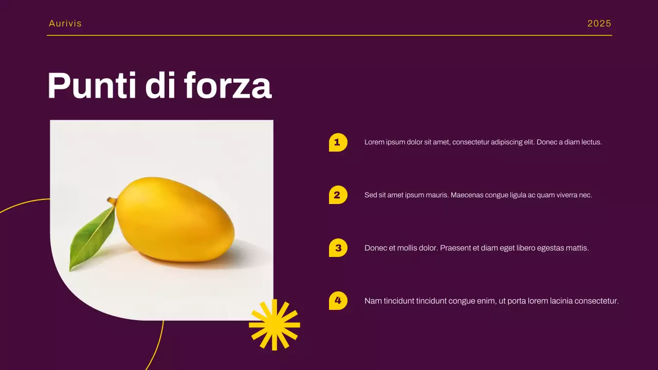 Presentazione del rapporto sulle tendenze del mercato moderno giallo